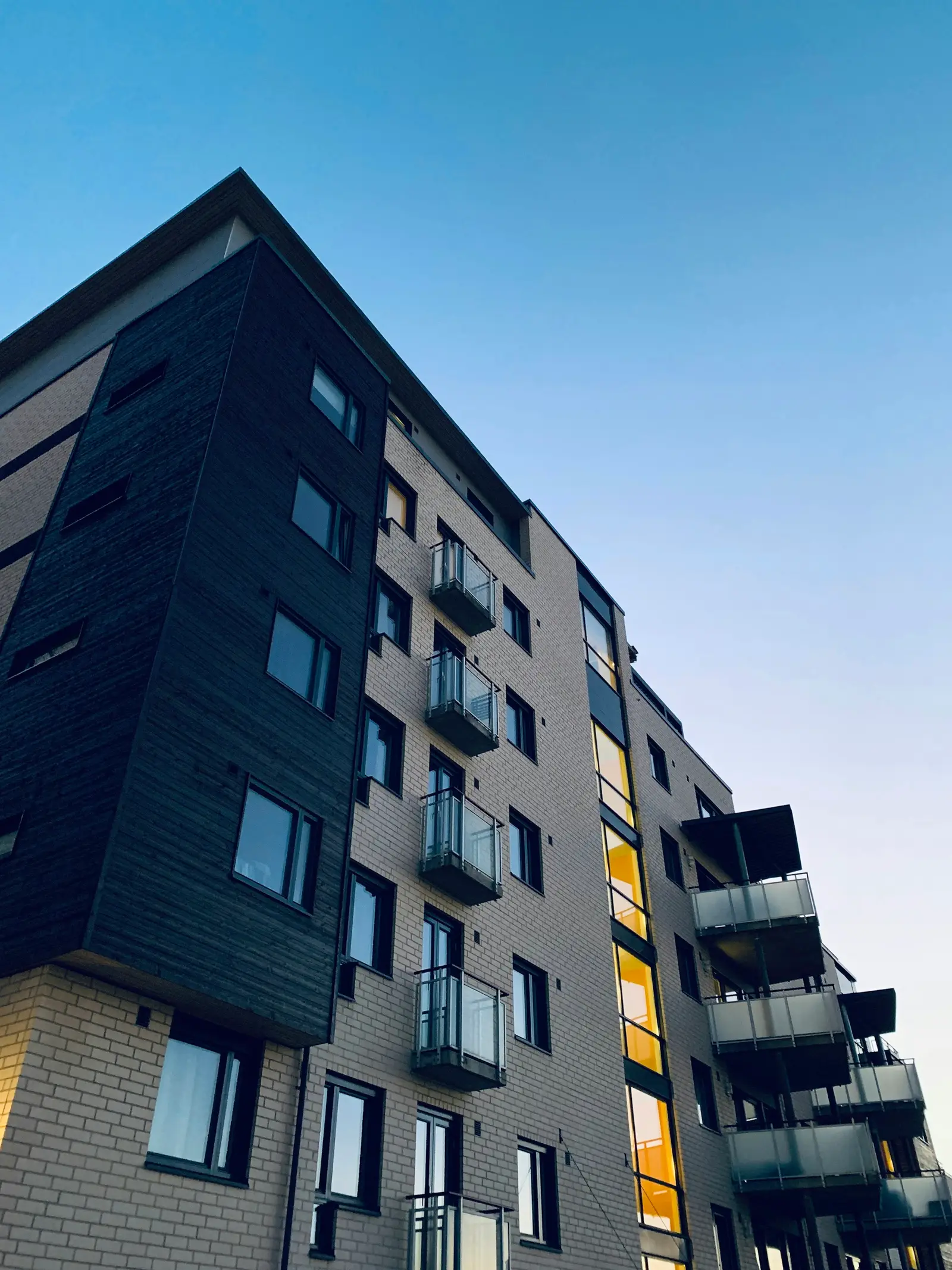 Exterior of a modern multifamily apartment building complex